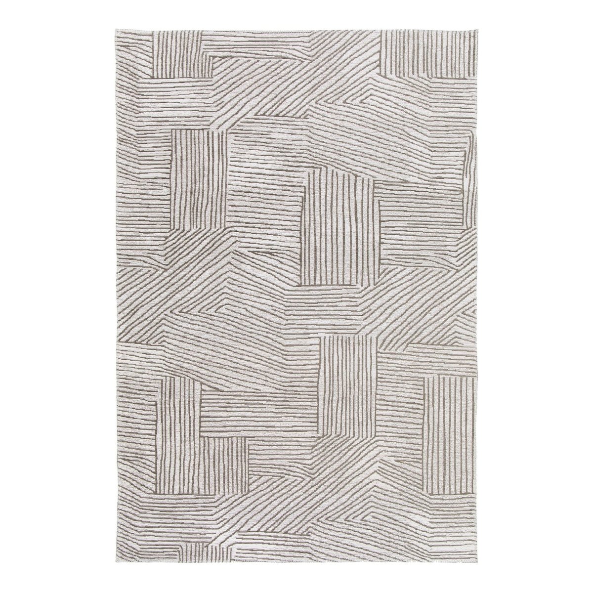 Tapis intérieur extérieur en fibres recyclées EDGAR gris minéral, AFK LIVING