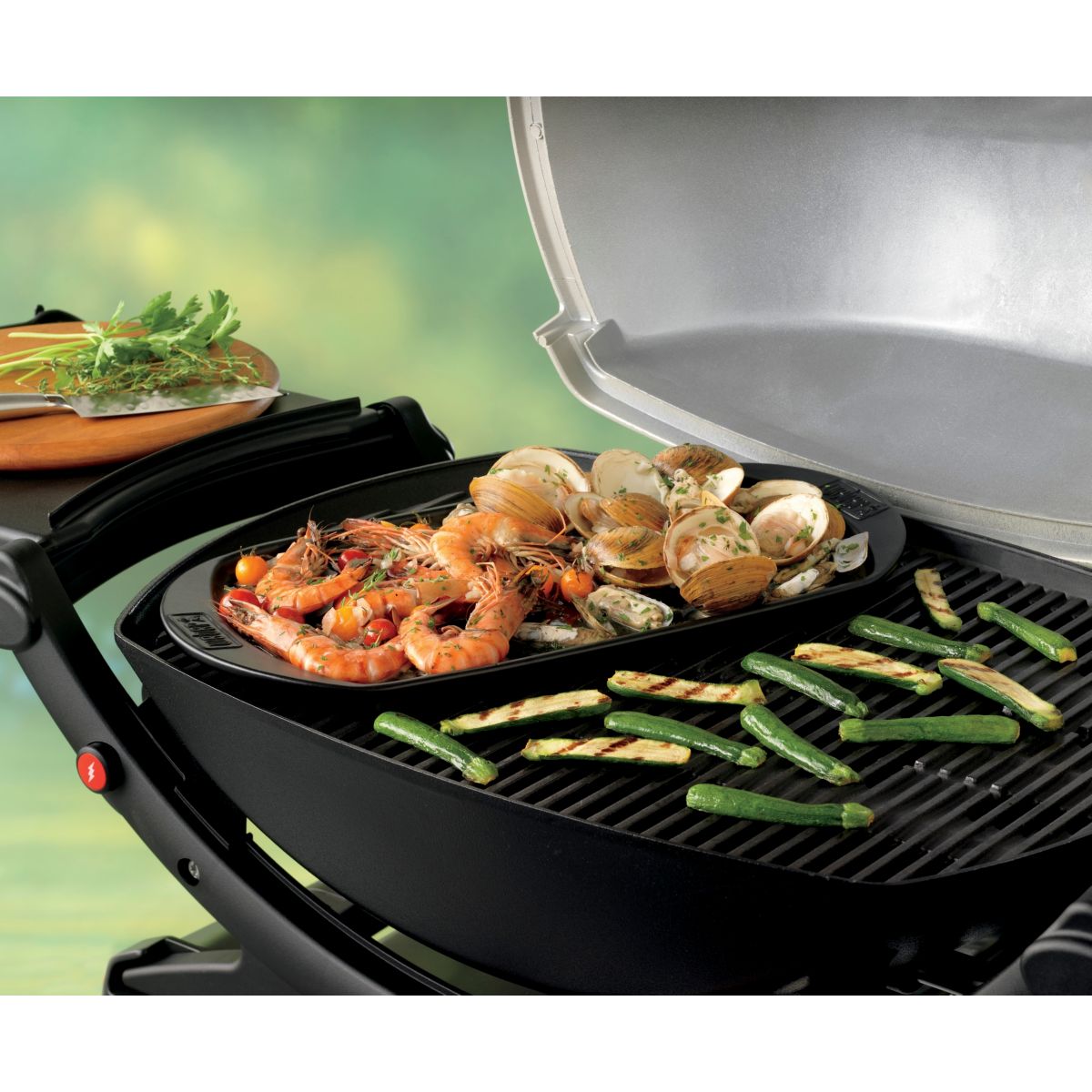 Plancha pour barbecue céramique PM pour charbon & gaz noir, WEBER
