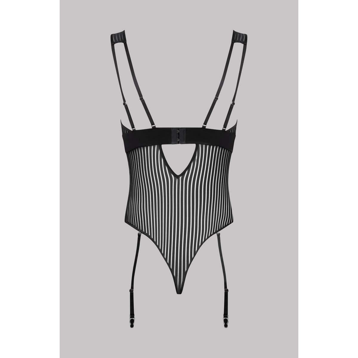 Body string col V BANDE À PART noir, MAISON CLOSE