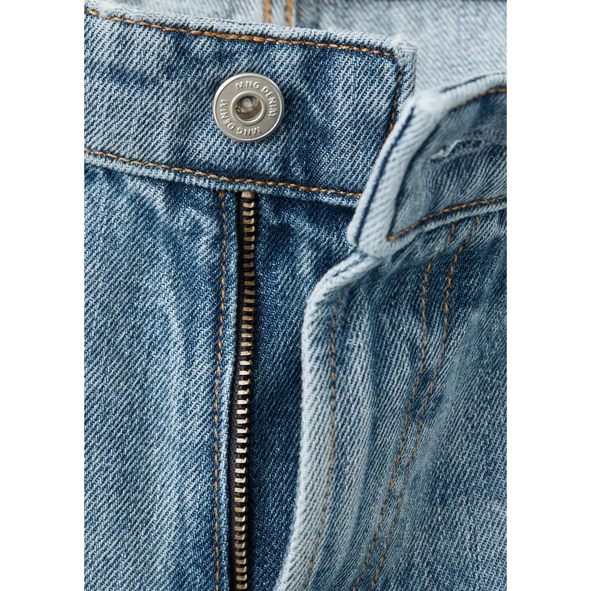 Jean Moby relaxed fit délavé clair bleu moyen vintage, MANGO MAN