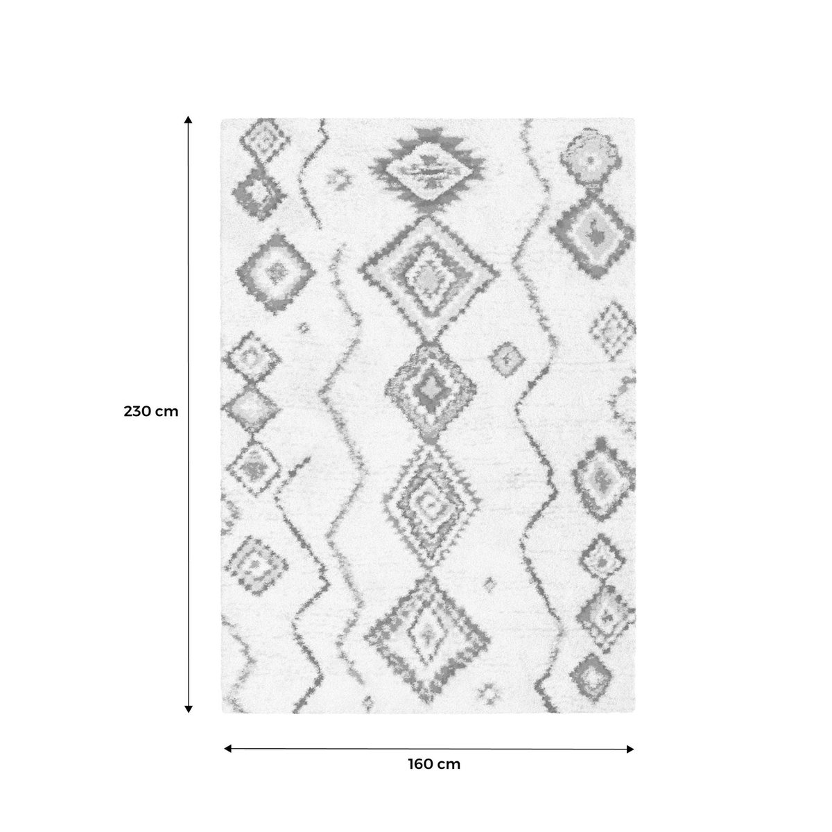 Tapis intérieur rectangulaire berbère MAGGIE multicolore, SWEEEK