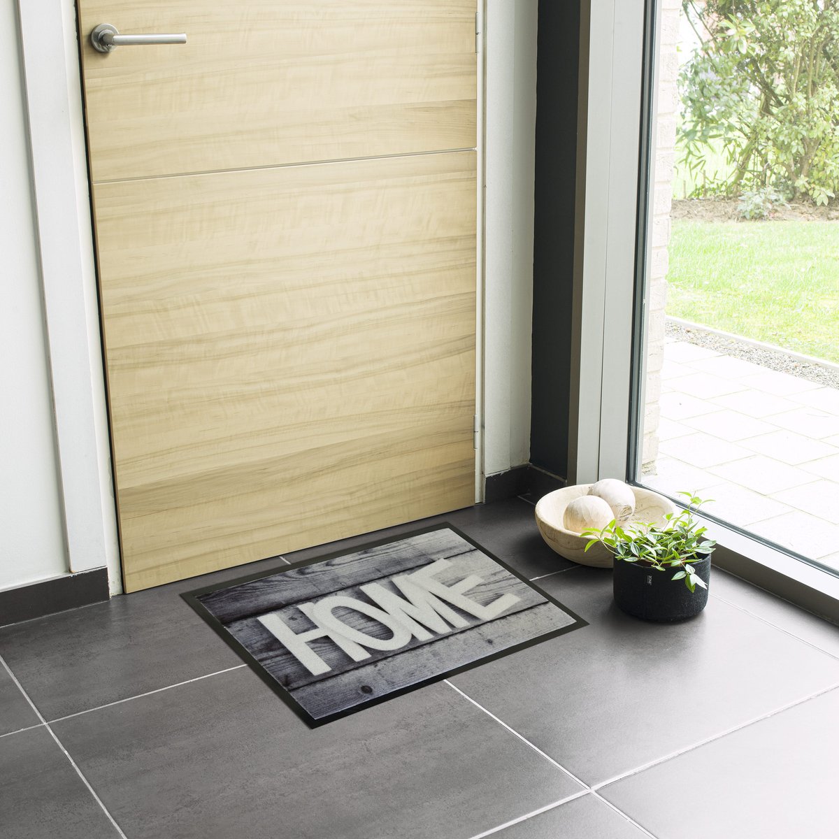 Paillasson en PVC, SULLIVAN gris, INSPIRE