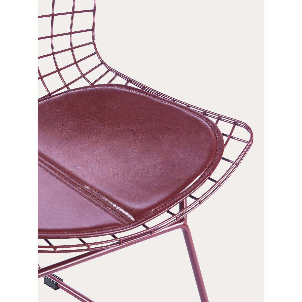 Chaise de salle à manger Métal Bordeaux-MONDRA bordeaux, KENAY