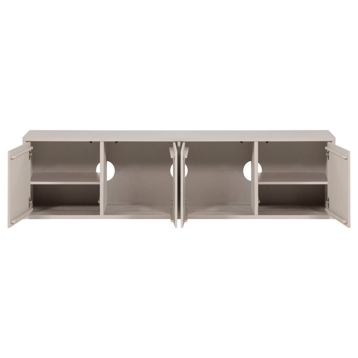 Meuble TV en bois de pin MEREL beige, WOOOD