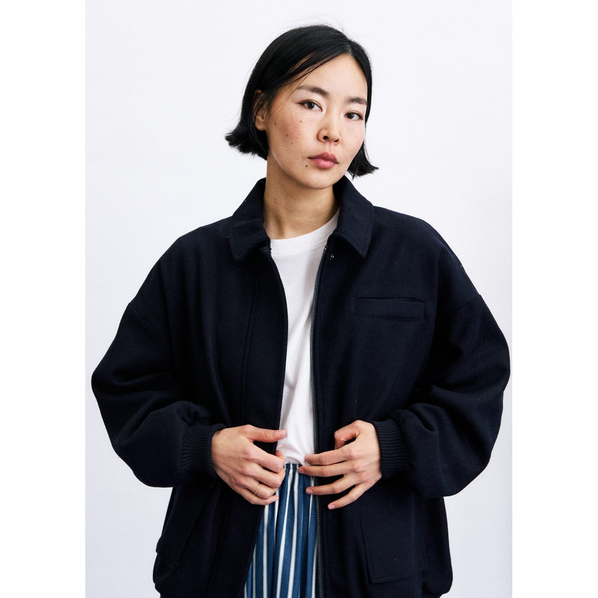 Veste Ilias en coton ILIAS bleu marine, FRNCH