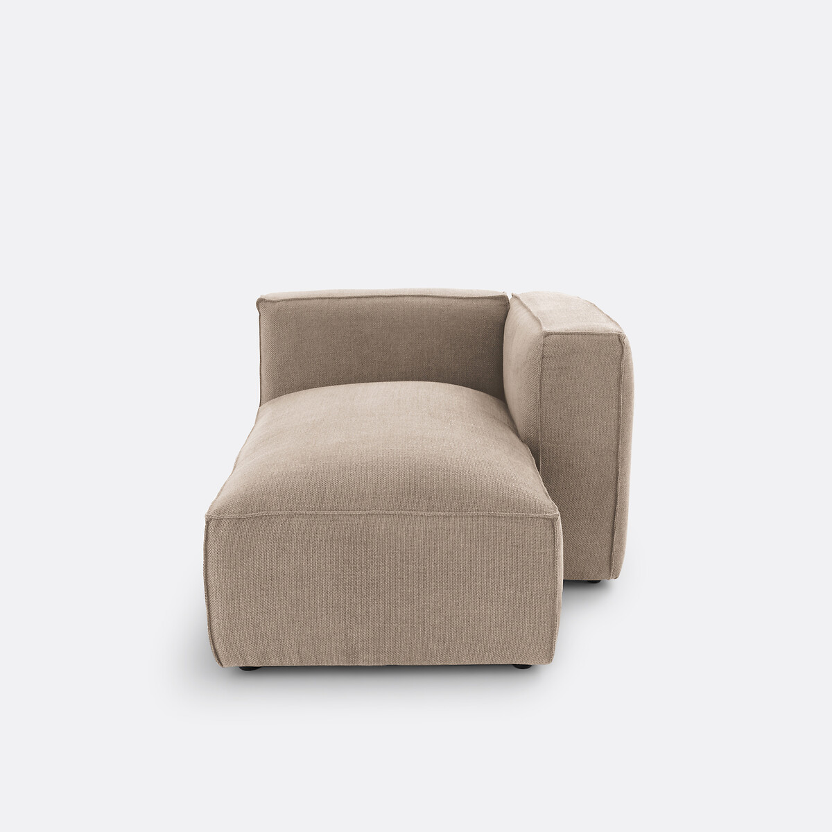 Element voor modulaire bank, in structuurstof, Seven taupe , LA REDOUTE INTERIEURS