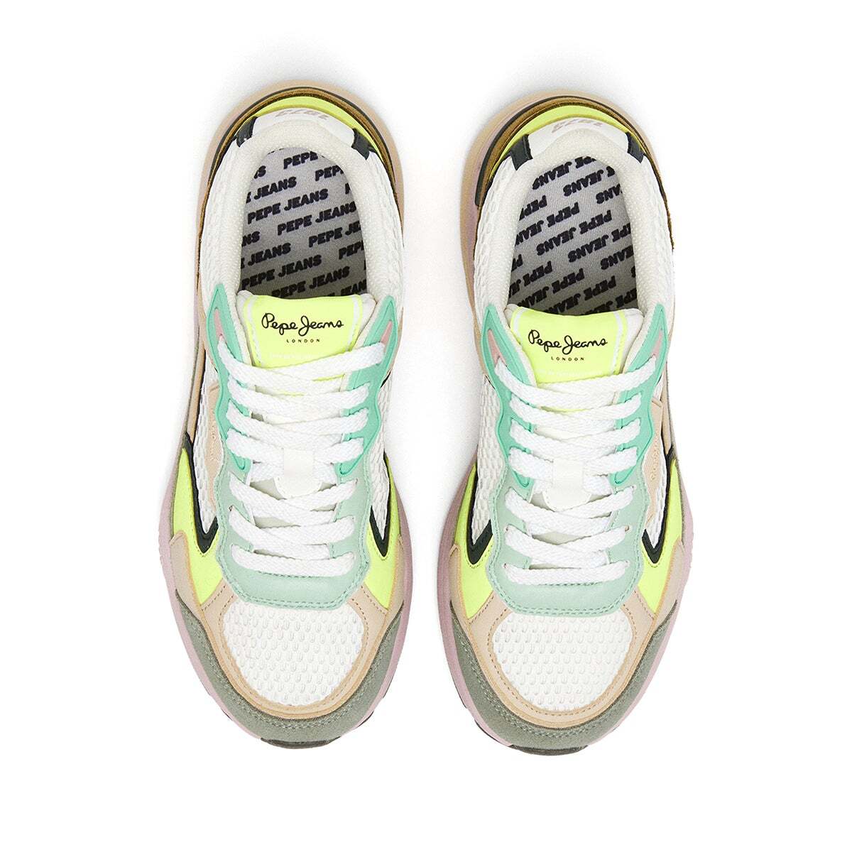 Baskets Combinés vert clair, PEPE JEANS