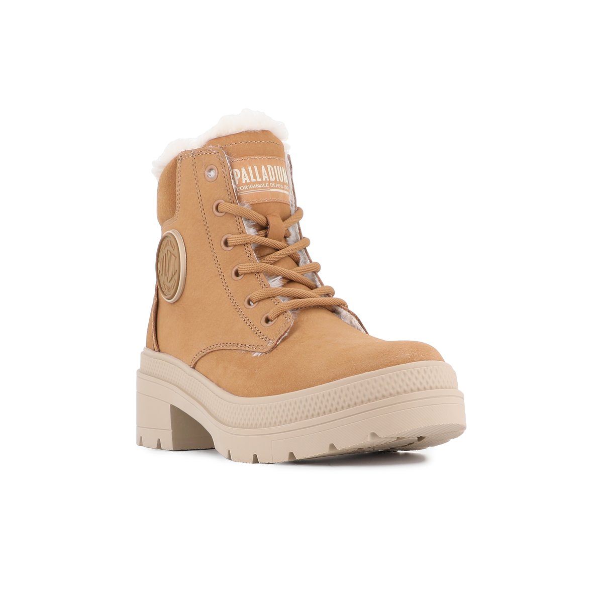 Boots en cuir PALLARISE NBK WL dear brown, PALLADIUM