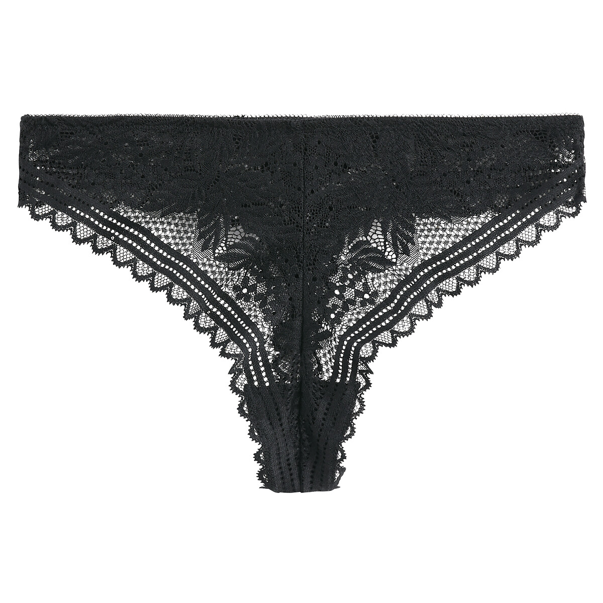 String Signature en dentelle, JEANNE noir, LA REDOUTE COLLECTIONS
