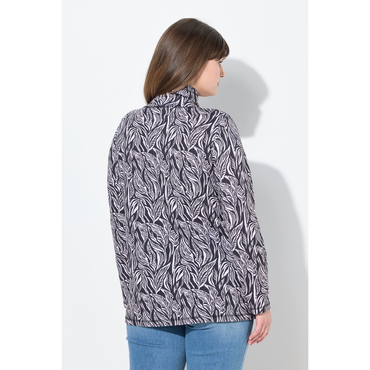 T-shirt en coton bio noir, ULLA POPKEN