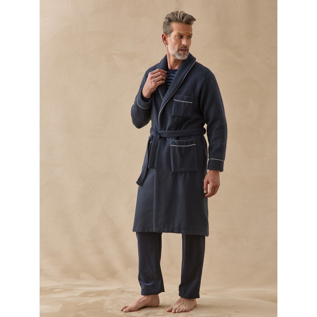 Robe de chambre courtelle marine, DAXON