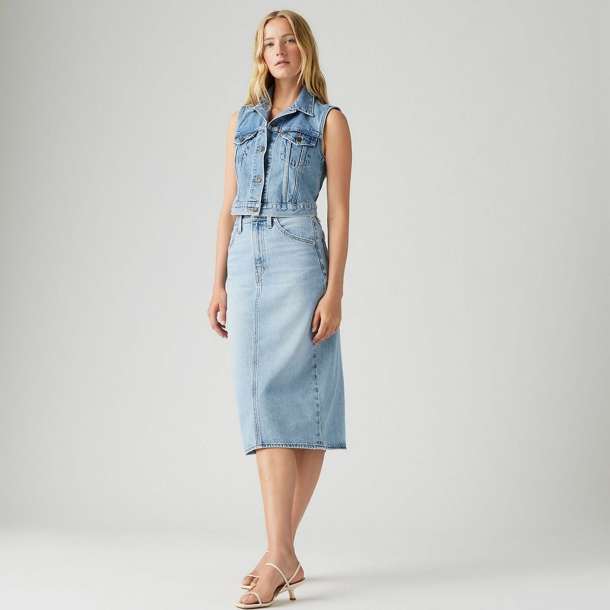 Jupe HR A Line Decon Skirt riveting clean hem, LEVI'S