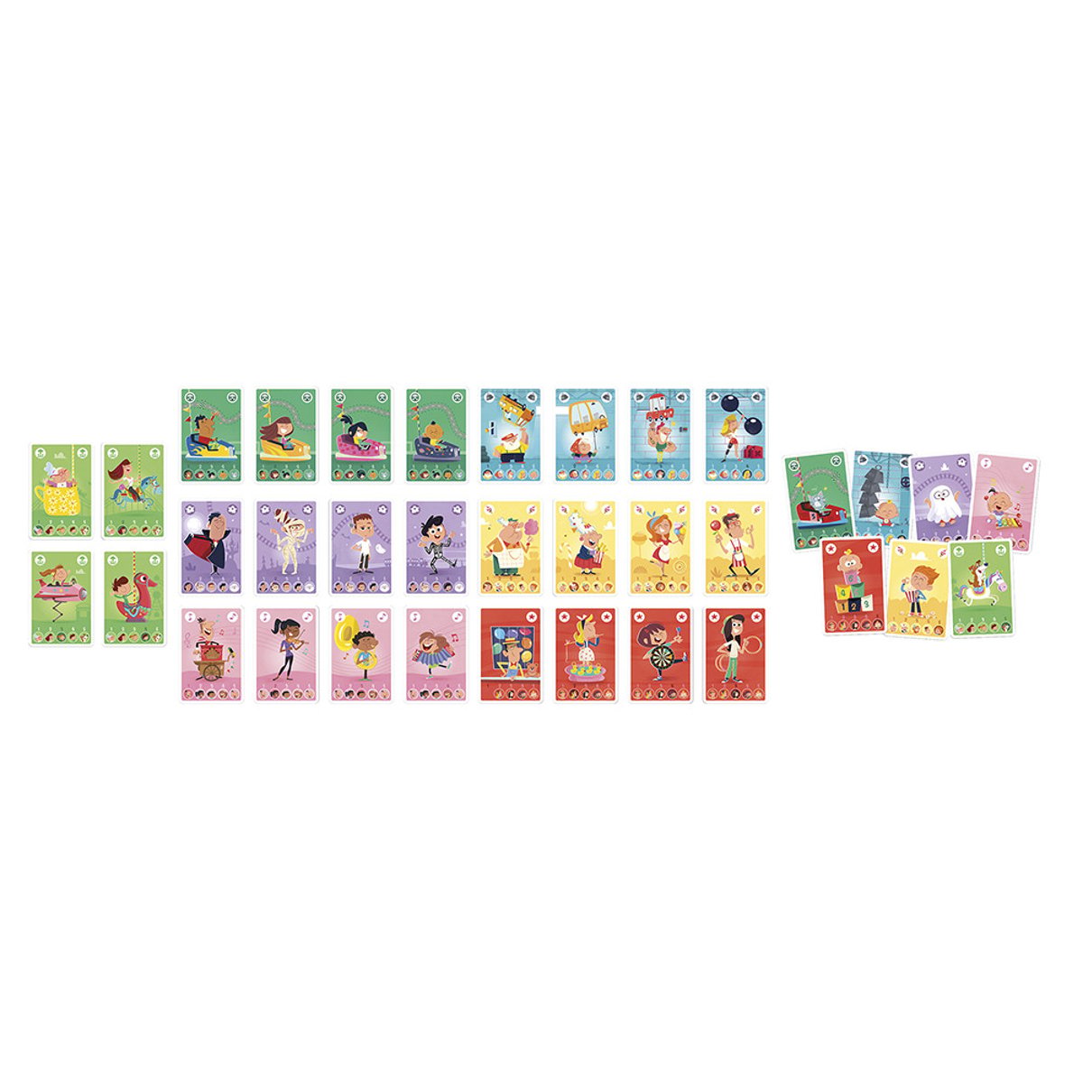 Jeu De Cartes 7 Familles- La Fête Foraine couleur unique, JANOD