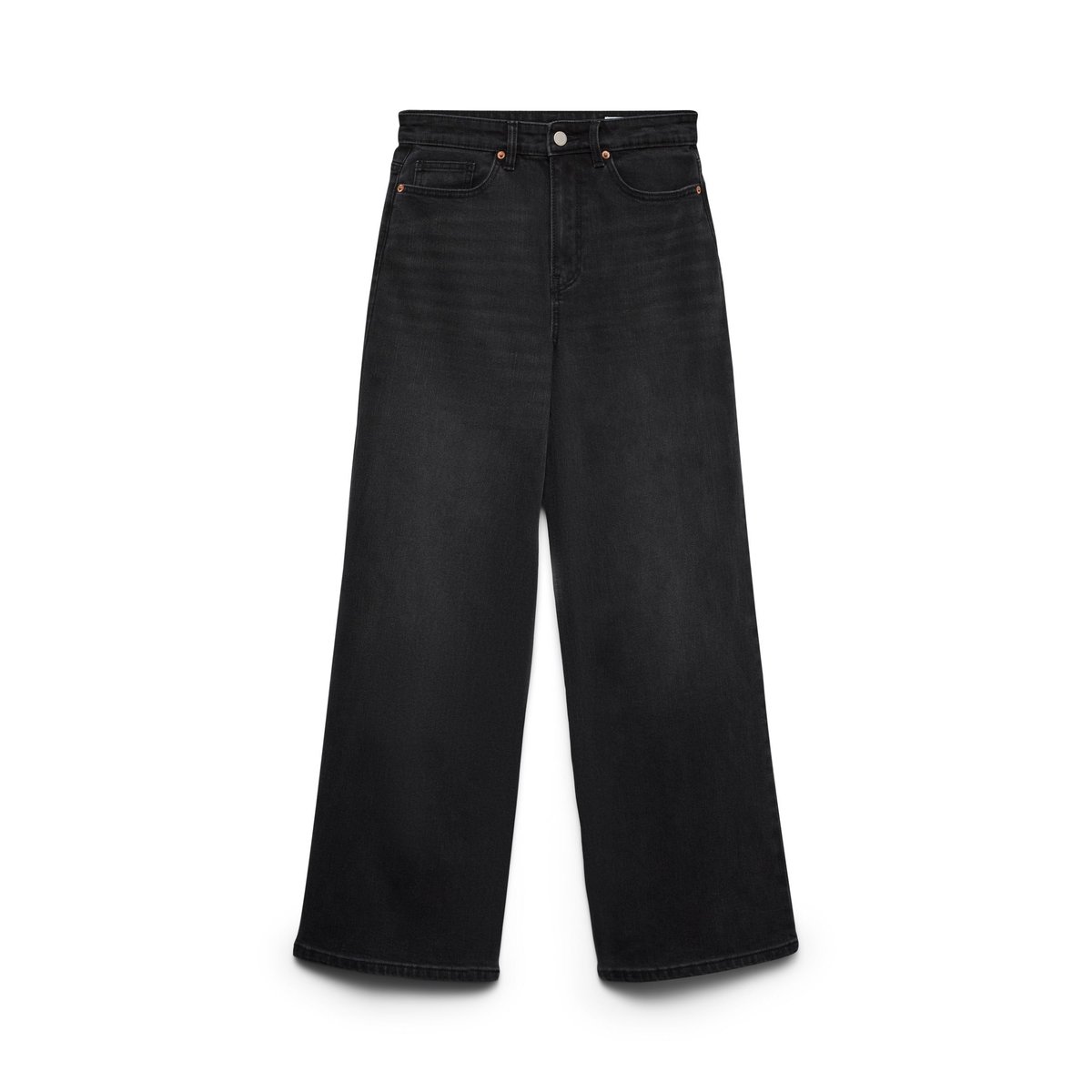 Jean À Coupe Large black denim, VERO MODA