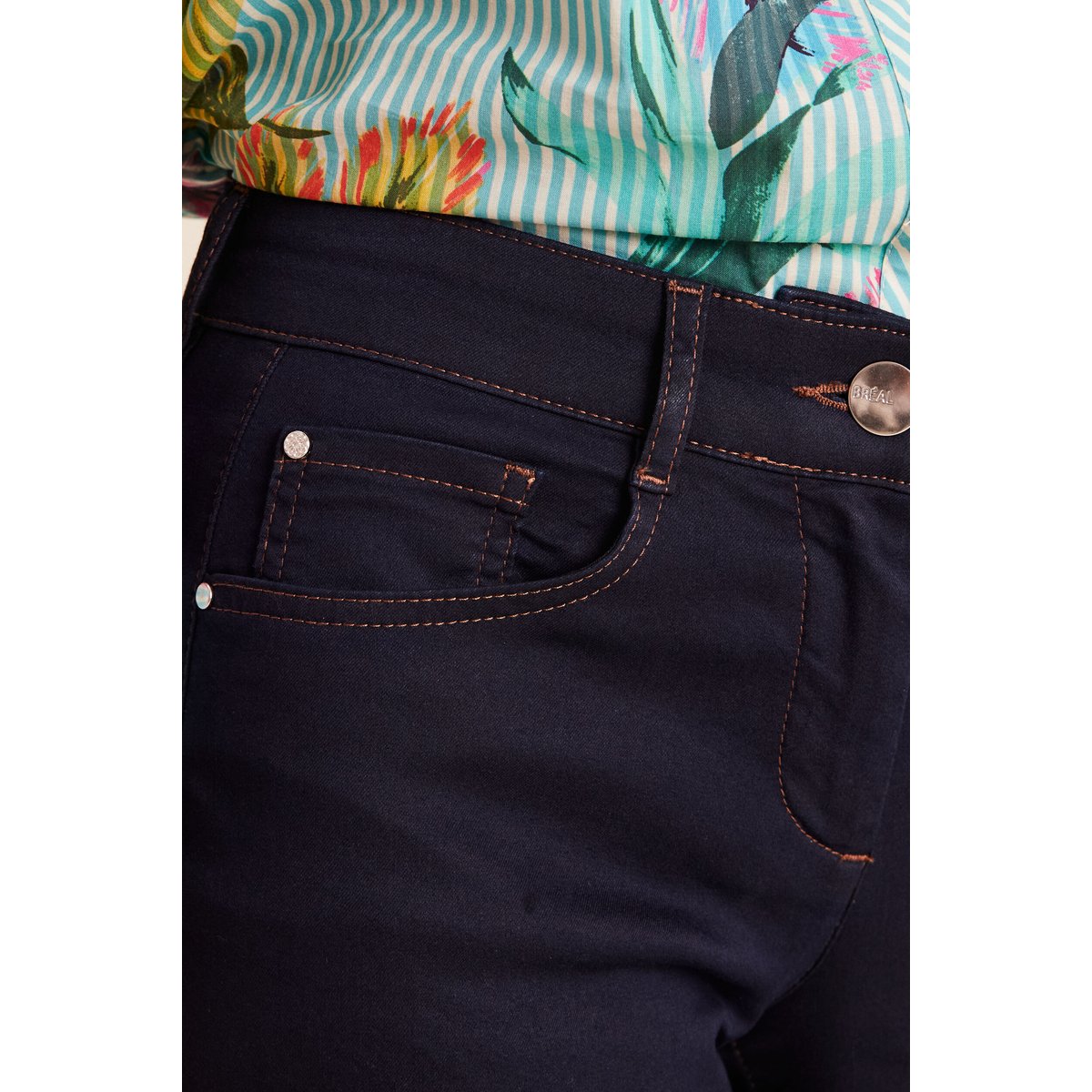 Pantalon magique Le Léger coupe barrel denim brut, BREAL