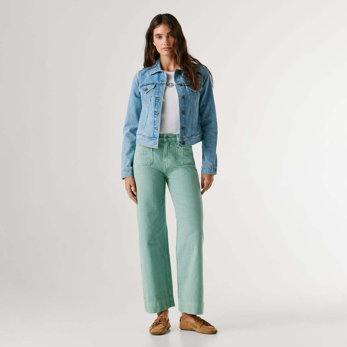 Veste Coupe Slim En Denim vintage sunfade, PEPE JEANS