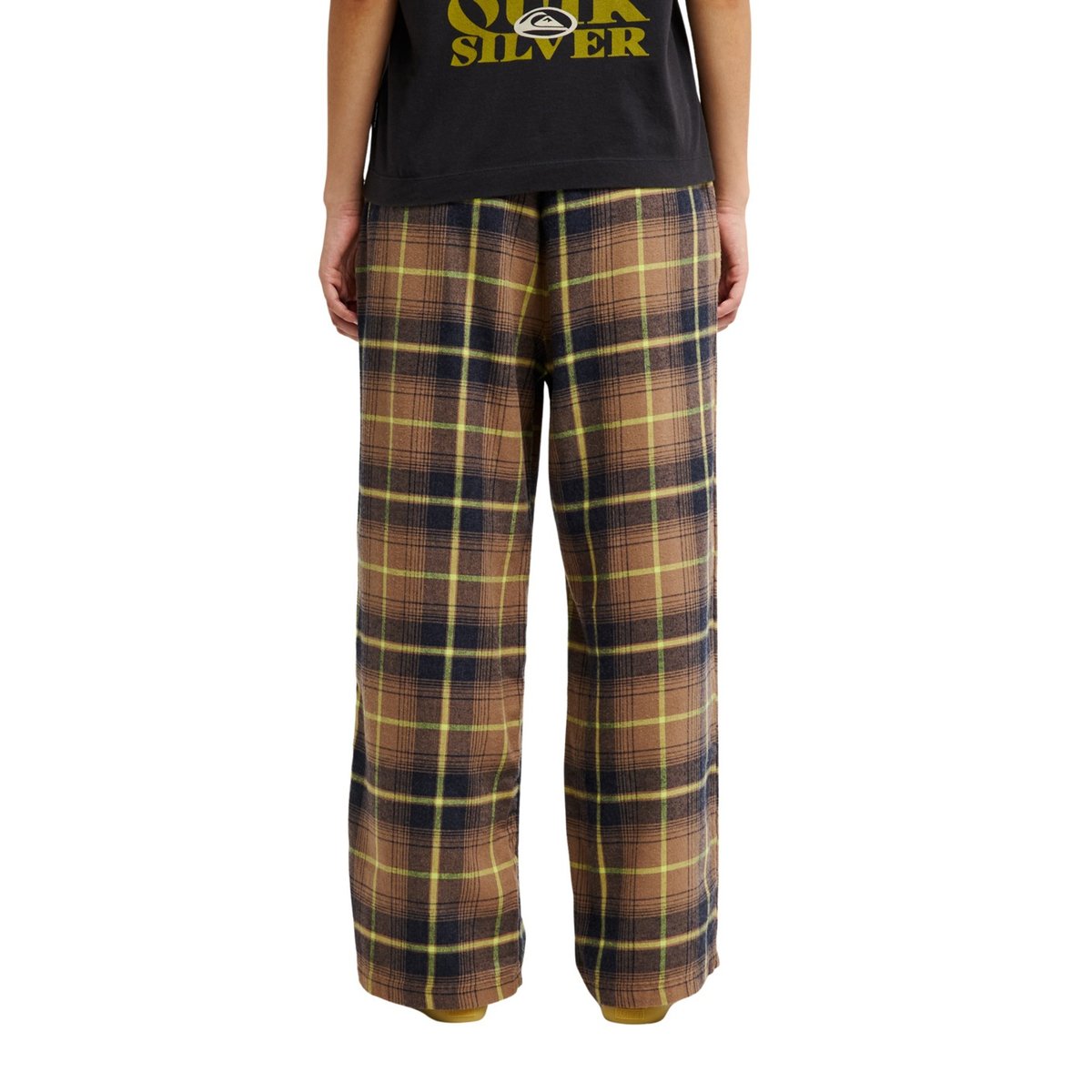 Pantalon taille élastiquée LOMOND marron pine bark lomond check, QUIKSILVER