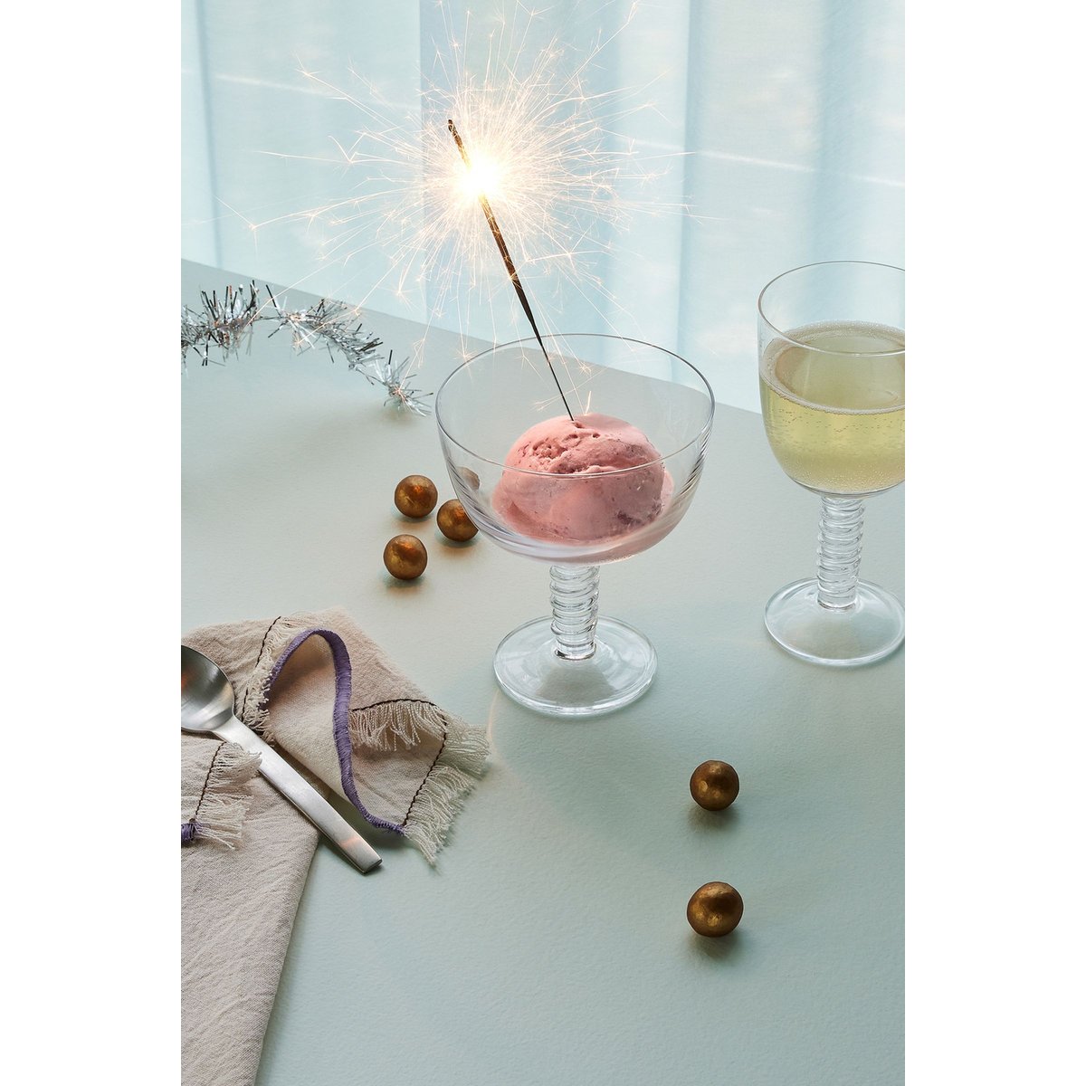Verre à vin rouge en cristal CLINK transparent, HUBSCH