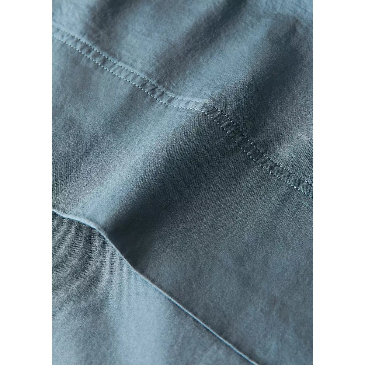 Drap plat en 100 % coton satin Lit 135/140 cm vert forêt, MANGO HOME
