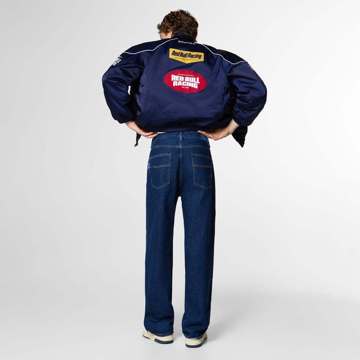 Red Bull Racing Jean Coupe Loose Avec Logo Imprimé dark bleu marine rbr, PEPE JEANS