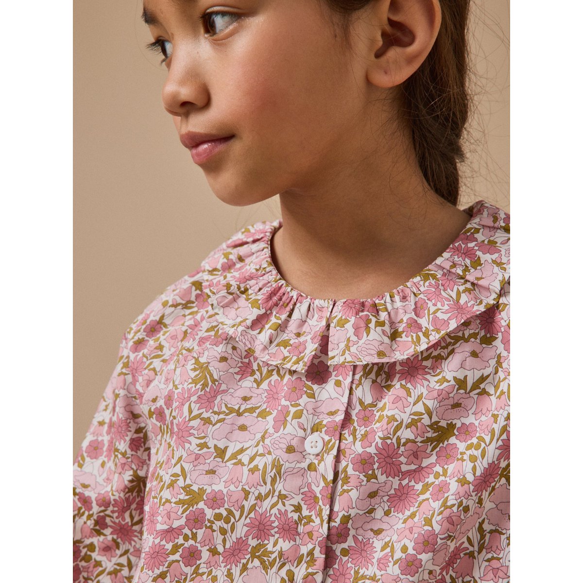 Chemise en tissu Liberty liberty poppy and daisy, CYRILLUS