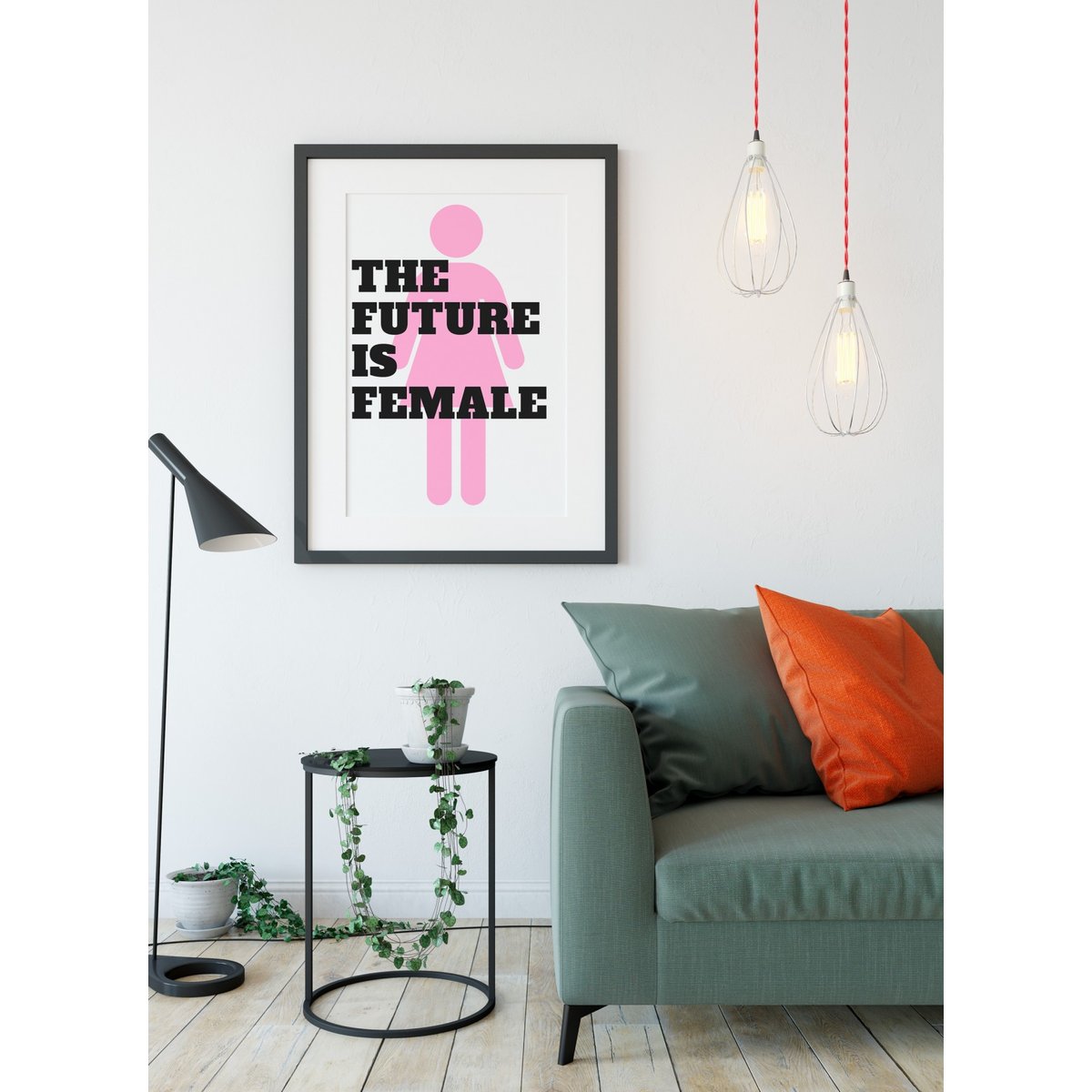 Affiche The future is Female blanc, L'AFFICHERIE