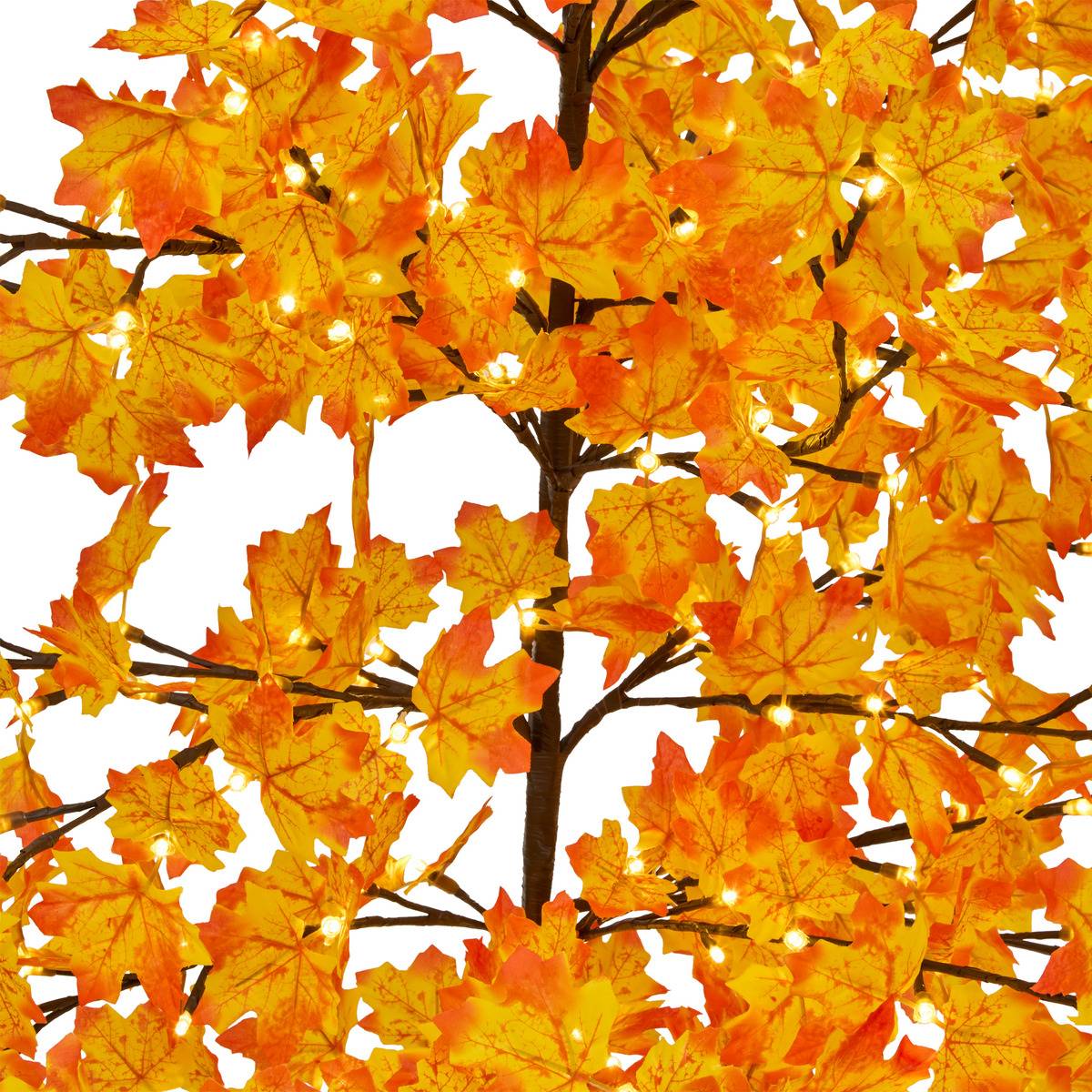Arbre orange lumineux extérieur 300 LED H200 cm AILU orange, FEERIC LIGHTS & CHRISTMAS