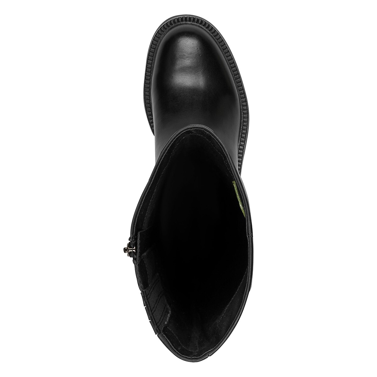 Flat Leather Calf Boots black, TAMARIS