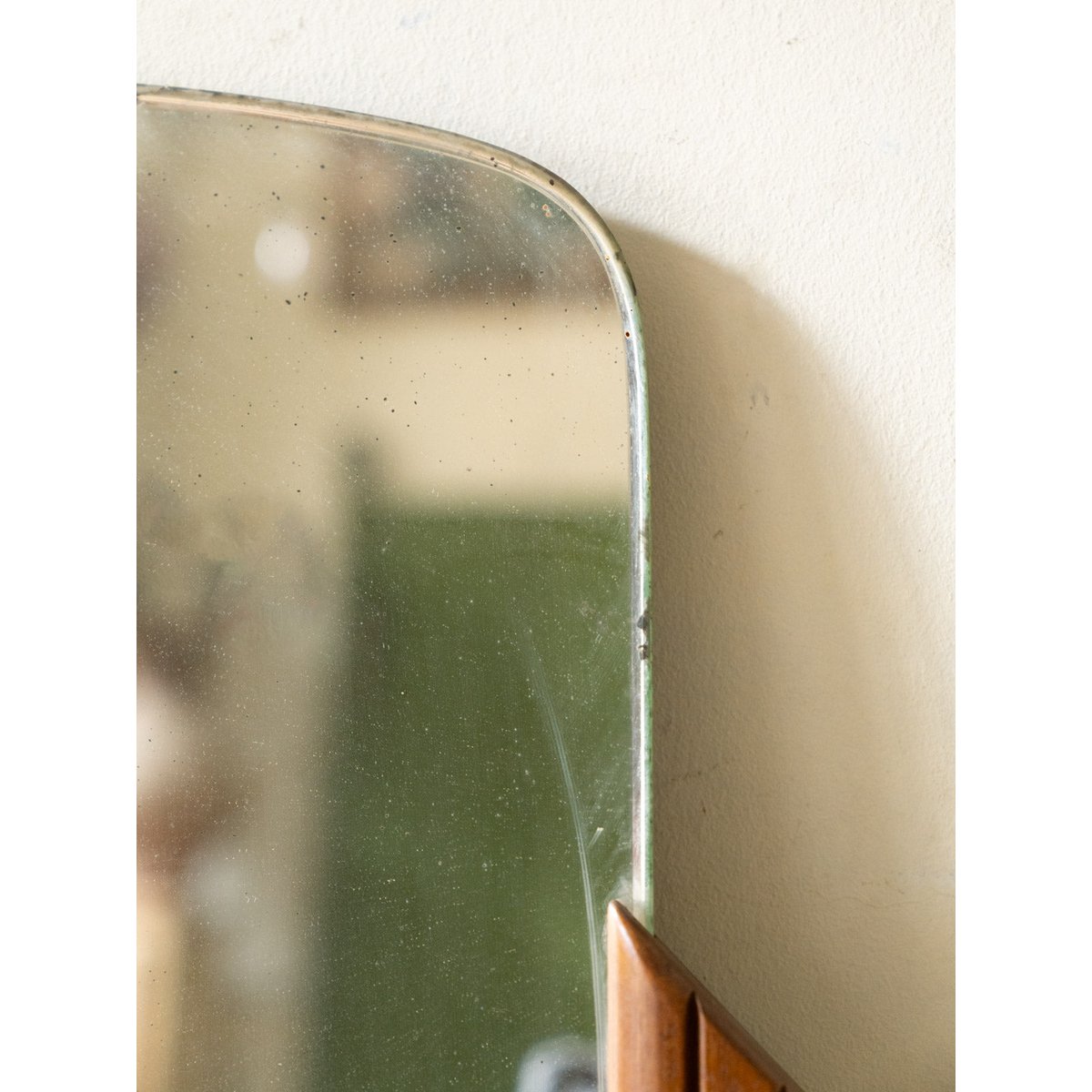 Miroir vintage en bois Igor N°1132 - Bon état bois foncé, DEBONGOUT