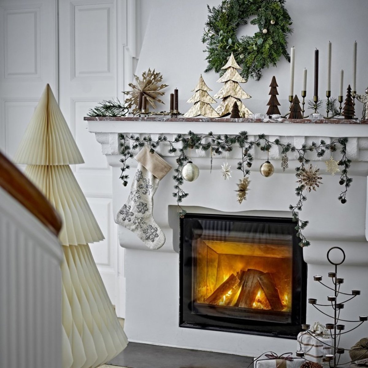 Brache de sapin guirlande artificielle CEDAR vert, BLOOMINGVILLE