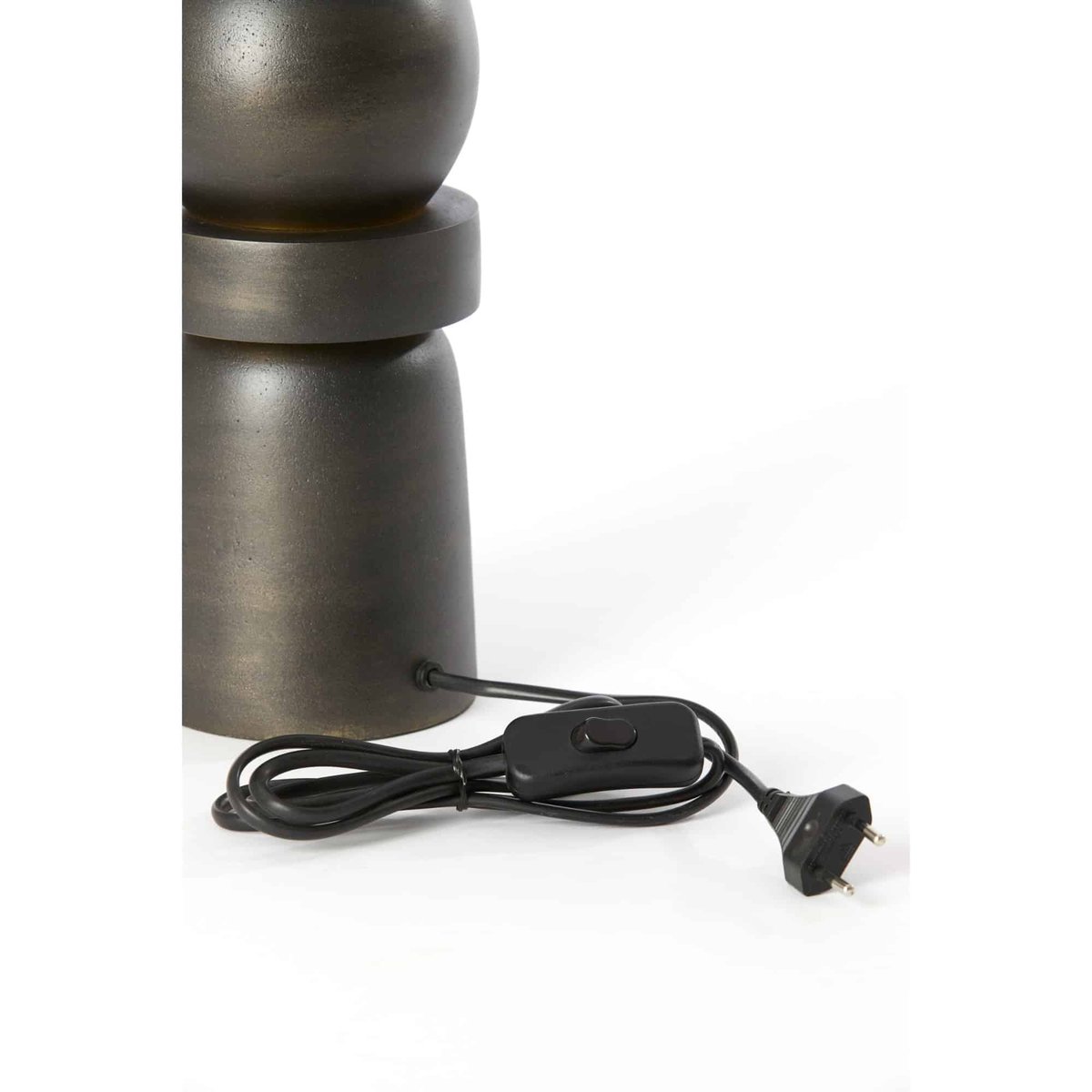 Base De La Lampe Métal LABIS anthracite, LIGHT & LIVING 