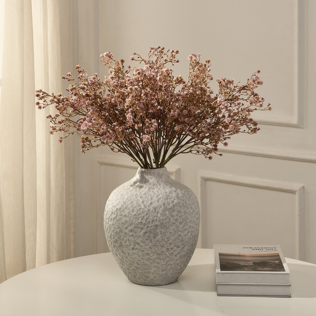 Tige de gypsophile artificielle H59 LES ESSENTIELS rose, SIA
