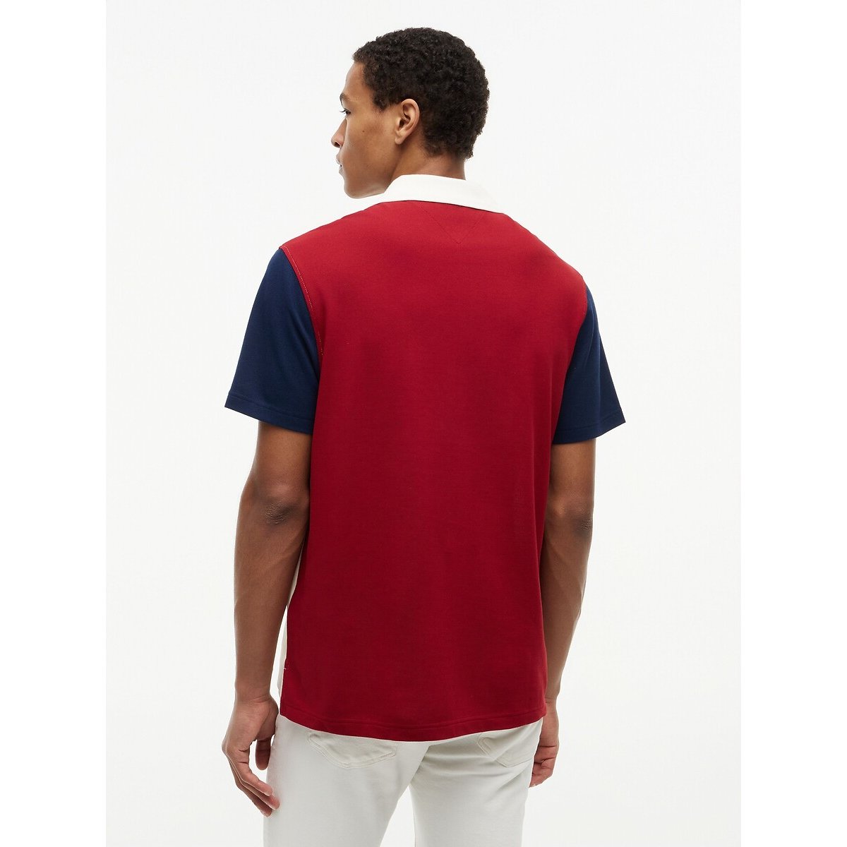 Polo de mangas curtas, classic fit cru, TOMMY HILFIGER
