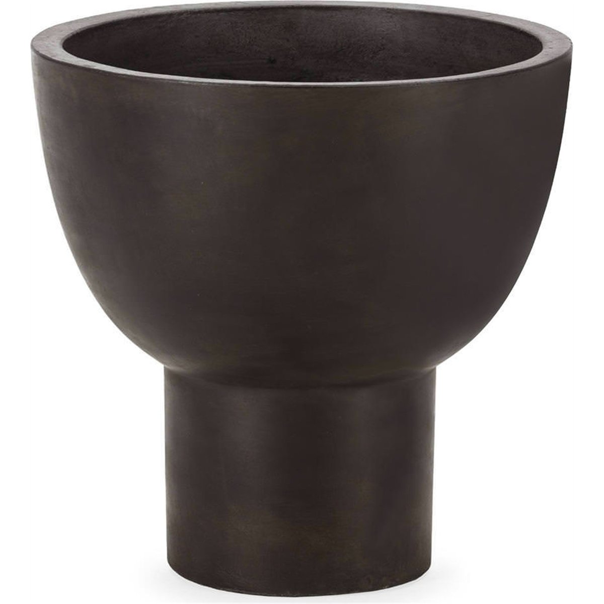 Cache-pot en ciment style moderne noir, RECOLLECTION