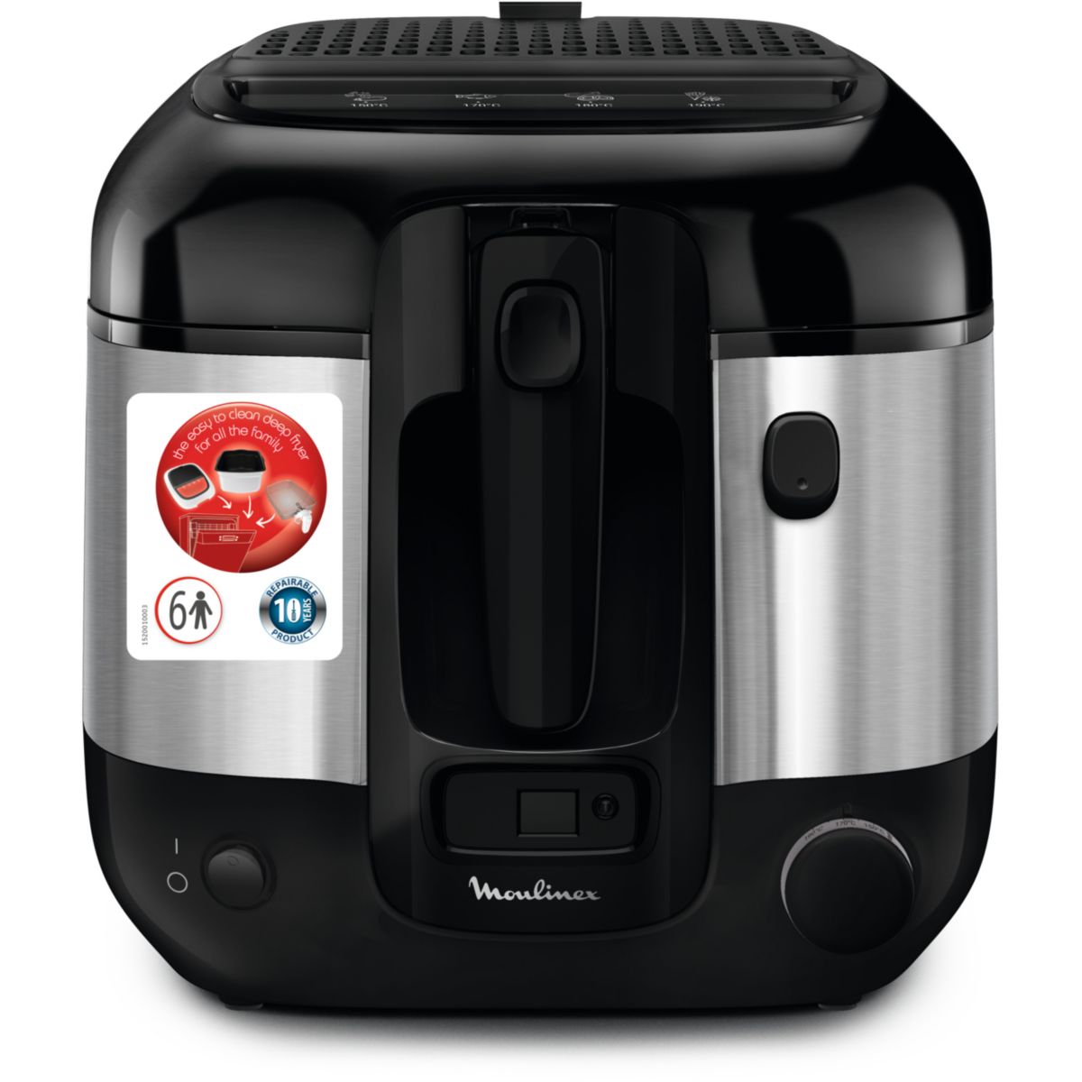 Friteuse SUPER UNO AM316D10 noir, MOULINEX