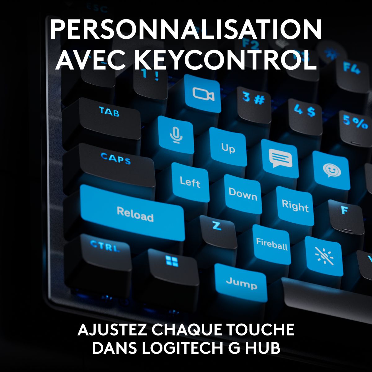 Clavier gamer G Pro X TKL Rapid  Noir couleur unique, LOGITECH