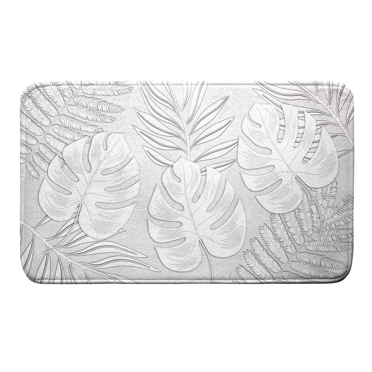 Tapis de bain Feuilles d ambre gris, EDEN