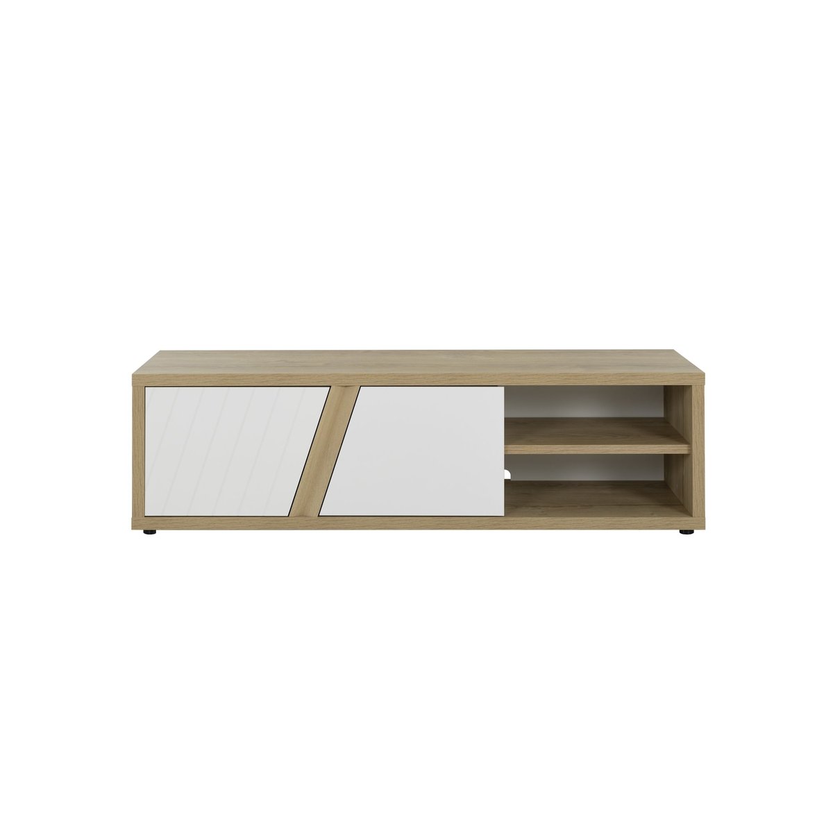 Meuble tv 2 portes EPURA beige, GAMI