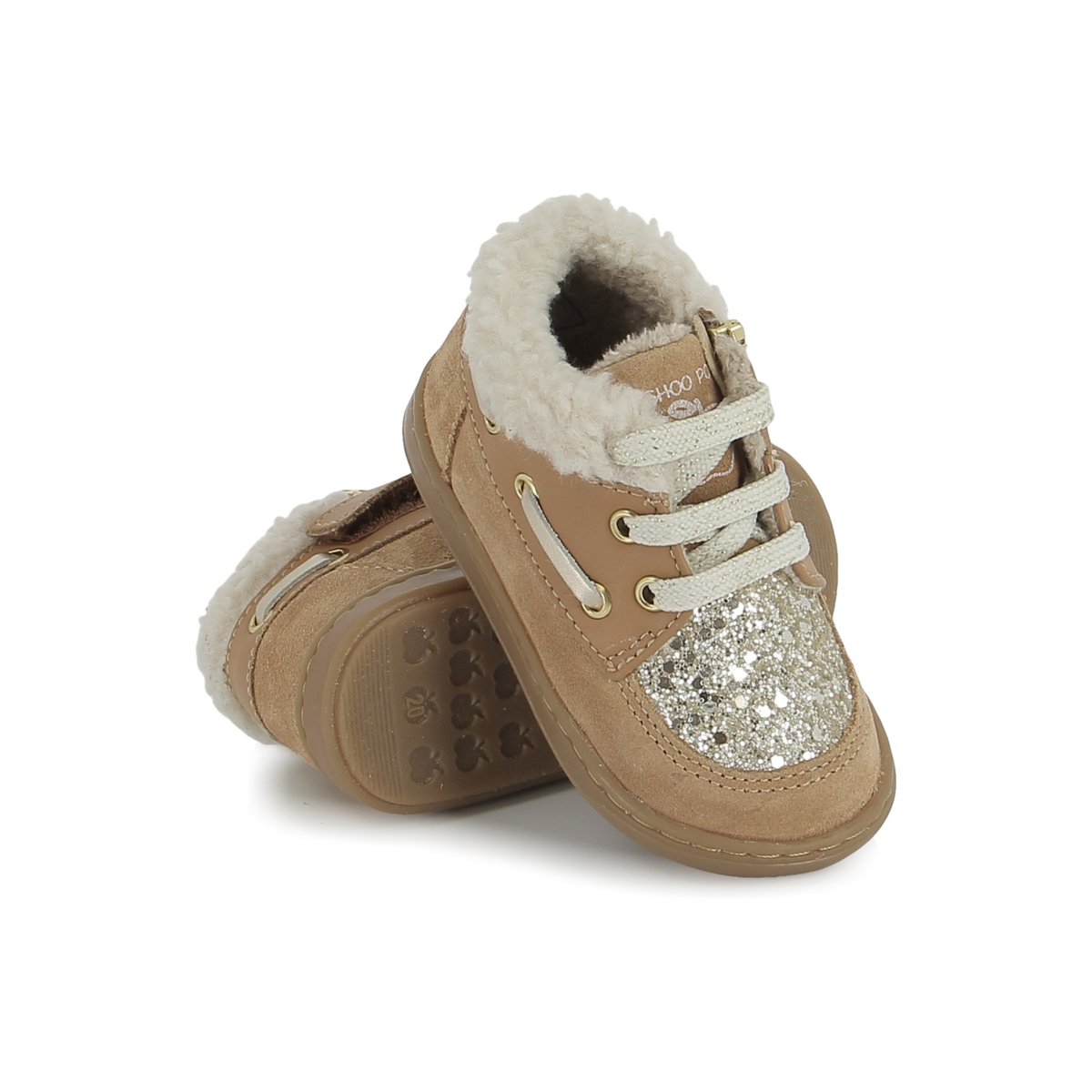 Basket à Lacets et Zip BOUBA BOAT FUR terracotta, SHOO POM