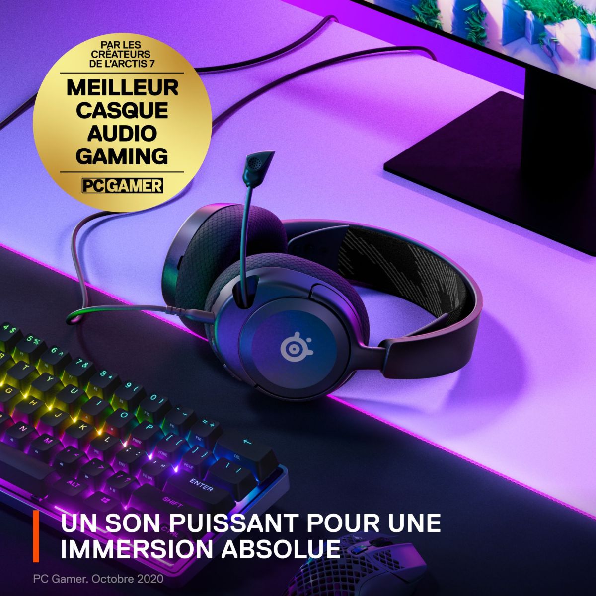 Casque gamer Arctis Nova 1 Noir noir, STEELSERIES