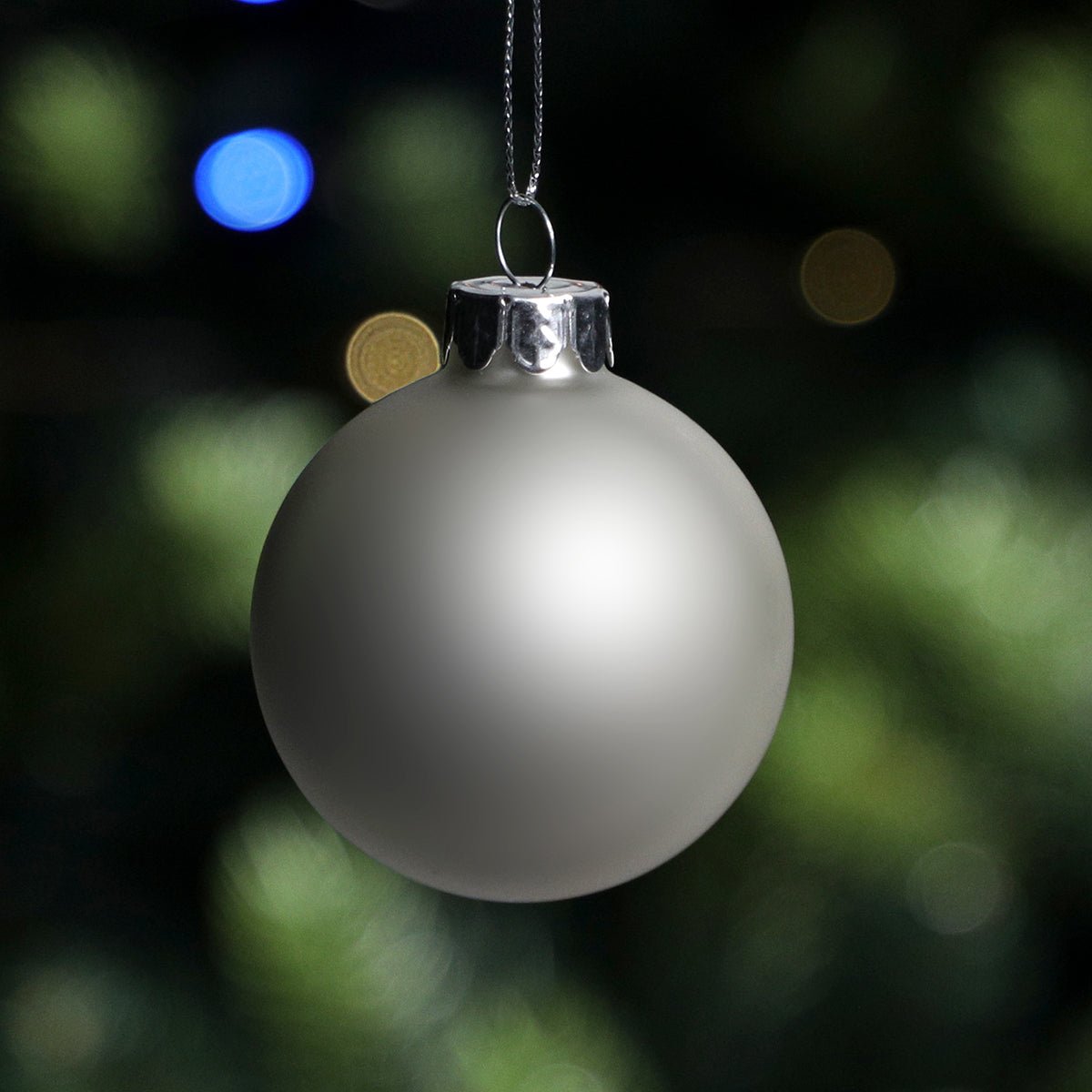 Set de 12 boules de noel en verre D6 NOËL blanc, SIA DECO