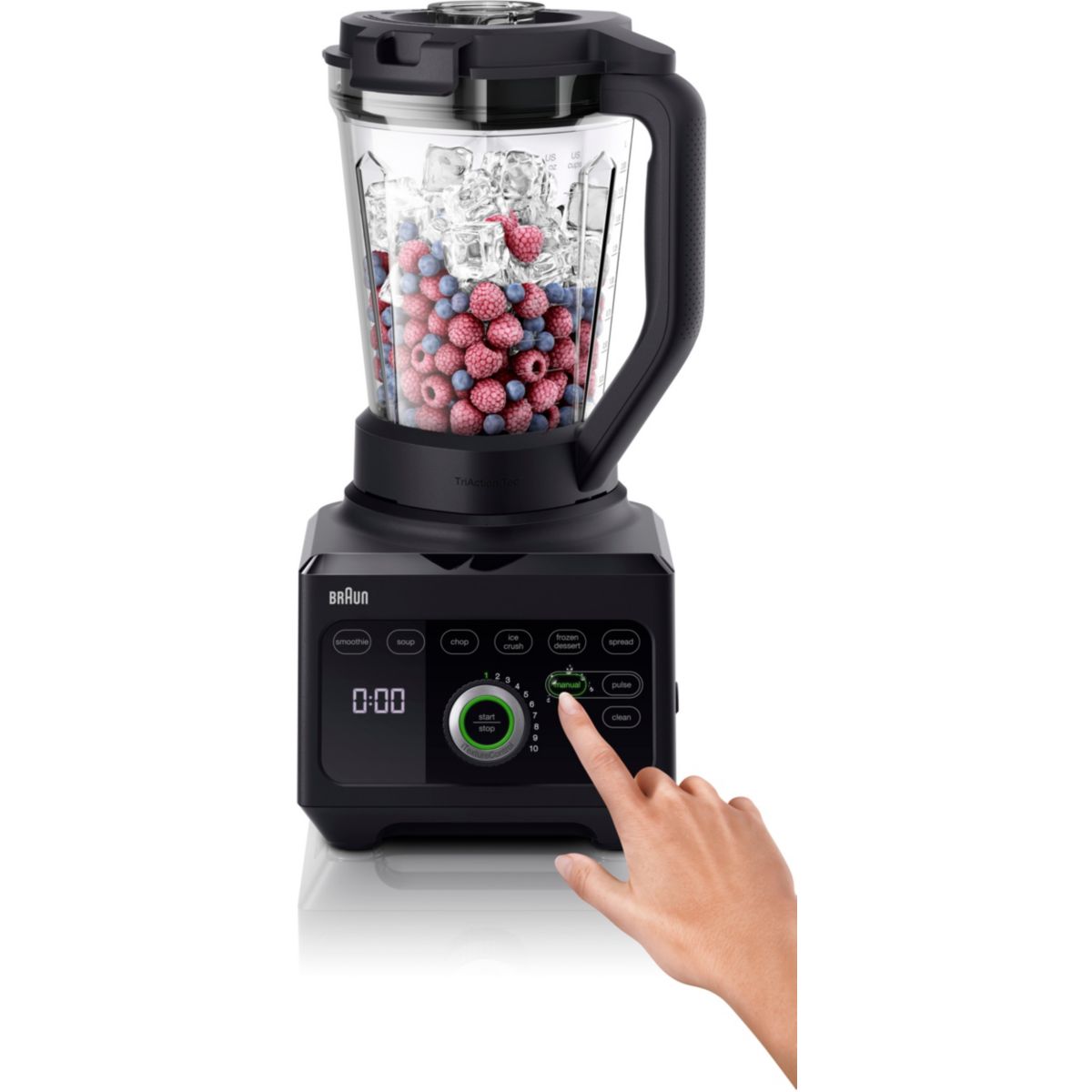 Blender JB9040BK PowerBlend 9 noir couleur unique, BRAUN