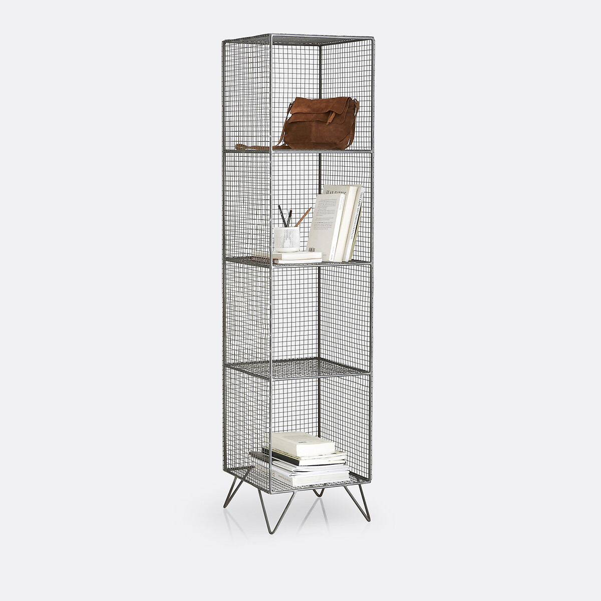 Etagère à poser en métal fer, 4 étages, Areglo gris, LA REDOUTE INTERIEURS
