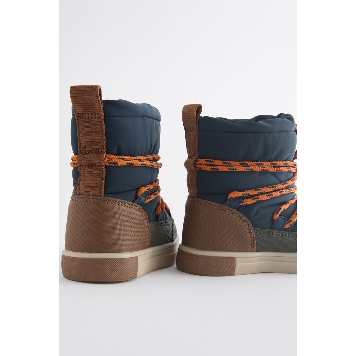 Bottes chaudes imperméables doublure bleu marine/kaki, NEXT