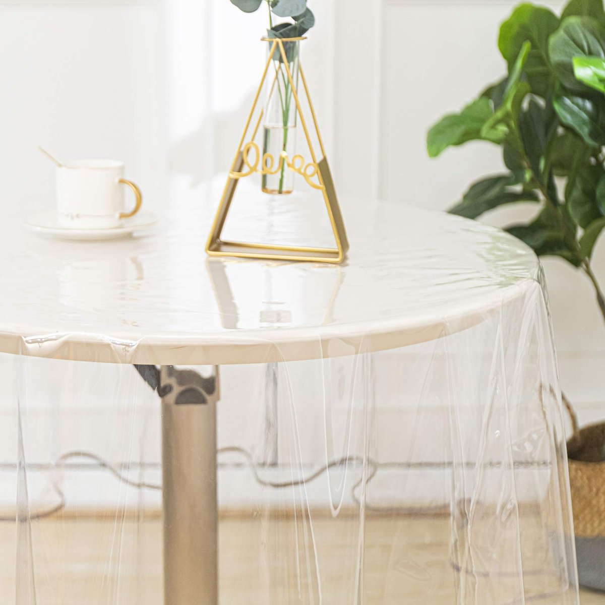 Nappe ronde transparente transparent, HOME MAISON