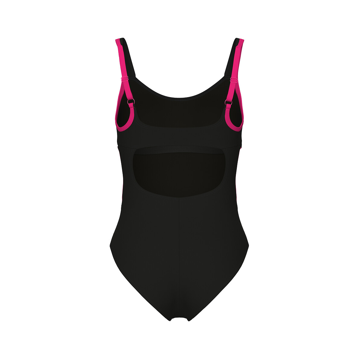 Maillot de bain 1 pièce piscine Maximurax noir/rose, ARENA