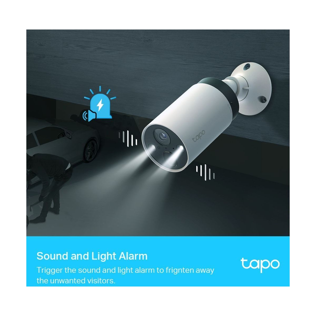 Caméra de surveillance Tapo C420 2 caméras 2K wifi sans fil couleur unique, TP-LINK