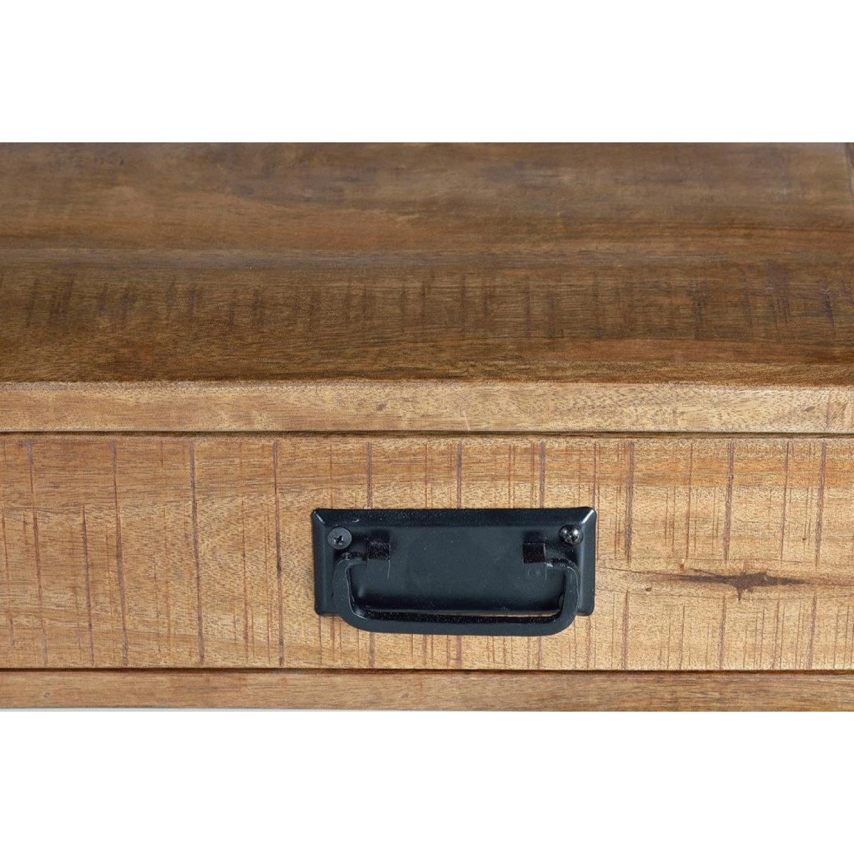 Table basse 2 tiroirs - MÉSÉLINE marron, DECORATION D’AUTREFOIS