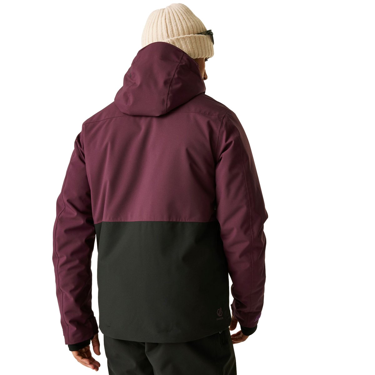 Blouson de ski rembourré BASEPLATE noir / poupre, DARE 2B