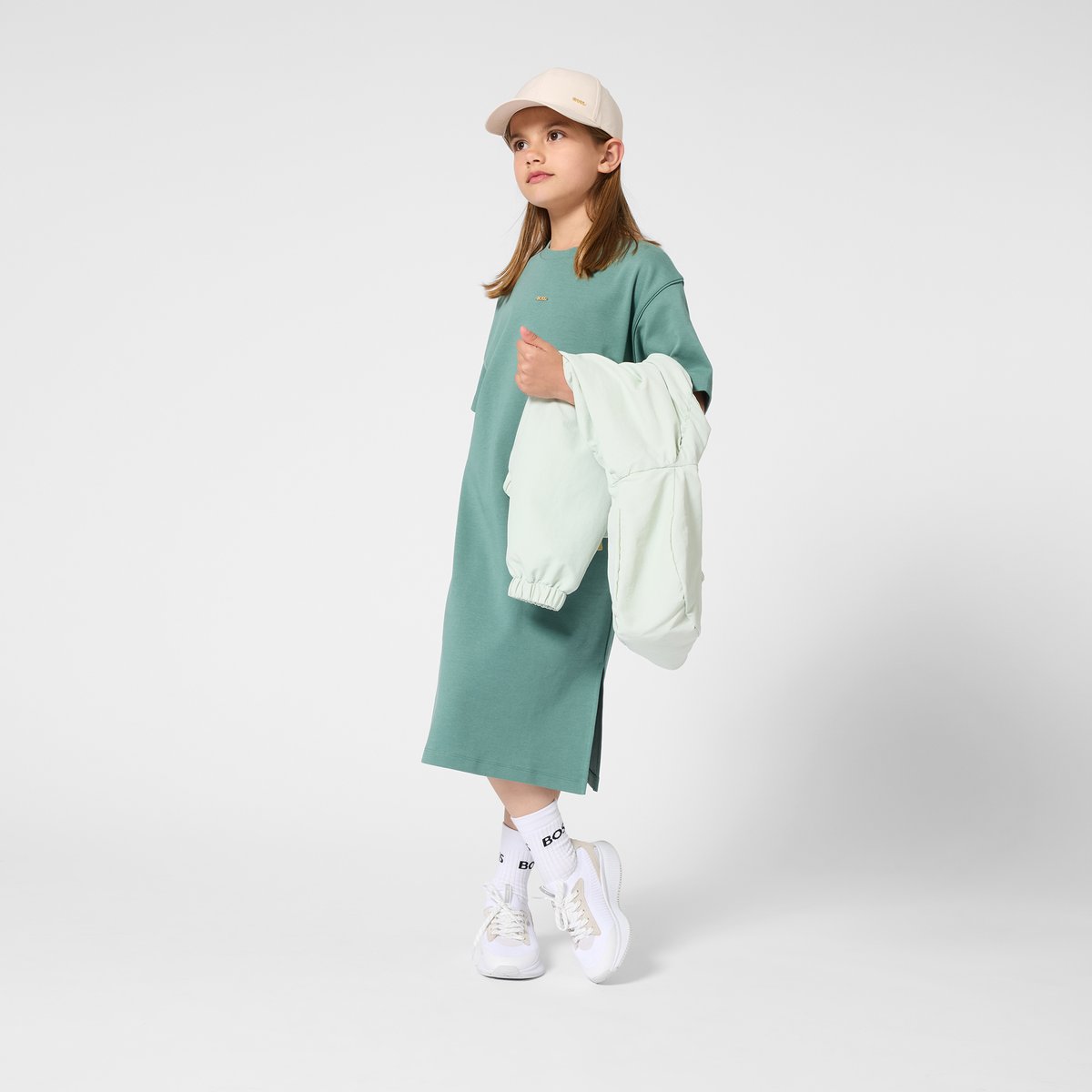 Blouson à capuche sprout green, BOSS KIDSWEAR